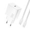 Dudao A27CEU PD 25W GaN SB-C Wall Charger with USB-C Cable - White - Travel Chargers - Smartphone Chargers - Techbox
