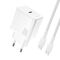 Dudao A27PCEU PD 30W GaN USB-C Wall Charger with USB-C Cable - White - Travel Chargers - Smartphone Chargers - Techbox