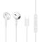 QCY LH1 In-Ear Wired Headphones with Remote and Microphone 1.15m - White | Techbox
