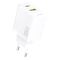 Dudao A27TEU PD 30W GaN USB-A USB-C Wall Charger - White | Techbox