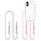 Tech-Protect Flexair Chain MagSafe Case for iPhone 16 - Clear + 2 Lanyards (Pink and Gray) | Techbox