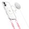 Tech-Protect Flexair Chain MagSafe Case for iPhone 16 - Clear + 2 Lanyards (Pink and Gray) | Techbox