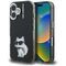 Karl Lagerfeld IML Aquarelle Choupette &amp; Logo iPhone 16 Case - Black | Techbox