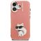 Karl Lagerfeld IML Aquarelle Choupette &amp; Logo iPhone 16 Case - Pink | Techbox