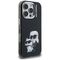 Karl Lagerfeld IML Aquarelle Karl &amp; Choupette &amp; Logo Case for iPhone 16 Pro Max - Black | Techbox