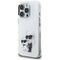 Karl Lagerfeld IML Aquarelle Karl &amp; Choupette &amp; Logo Case for iPhone 16 Pro Max - White | Techbox