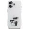 Karl Lagerfeld IML Aquarelle Karl &amp; Choupette &amp; Logo iPhone 16 Case - White | Techbox