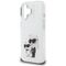 Karl Lagerfeld IML Aquarelle Karl &amp; Choupette &amp; Logo iPhone 16 Case - White | Techbox