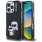 Karl Lagerfeld IML Aquarelle Karl &amp; Choupette &amp; Logo iPhone 16 Pro Case Black | Techbox
