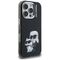 Karl Lagerfeld IML Aquarelle Karl &amp; Choupette &amp; Logo iPhone 16 Pro Case Black | Techbox