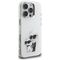 Karl Lagerfeld IML Aquarelle Karl &amp; Choupette &amp; Logo iPhone 16 Pro Case - White | Techbox