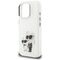 Karl Lagerfeld IML Aquarelle Karl &amp; Choupette &amp; Logo iPhone 16 Pro Case - White | Techbox