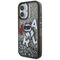 Karl Lagerfeld Liquid Glitter Choupette Logo iPhone 16 Case - Black | Techbox