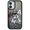 Karl Lagerfeld Liquid Glitter Choupette Logo iPhone 16 Case - Black | Techbox