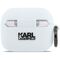 Karl Lagerfeld Silicone Karl Head 3D Case for AirPods Pro 3 - White