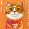 Nimmy Glasses Cool Cat Case for iPhone 17 Pro Max - Orange | Techbox