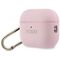 Guess Grained Classic Logo Case for AirPods Pro 3 - Pink