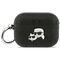 Karl Lagerfeld Monogram Karl &amp; Choupette Head Case for AirPods Pro 3 - Black