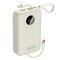 Dudao K14+ Powerbank 20000mAh 22.5W USB-C / USB-A / Built-in Lightning and USB-C Cables - White | Techbox