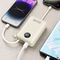 Dudao K14+ Powerbank 20000mAh 22.5W USB-C / USB-A / Built-in Lightning and USB-C Cables - White | Techbox
