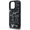 Karl Lagerfeld Grained Pattern &amp; Logo MagSafe Case for iPhone 16 Pro - Black