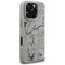 Karl Lagerfeld Grained Pattern &amp; Logo MagSafe Case for iPhone 16 Pro - Gray