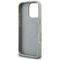 Karl Lagerfeld Grained Pattern &amp; Logo MagSafe Case for iPhone 16 Pro - Gray