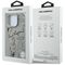 Karl Lagerfeld Grained Pattern &amp; Logo MagSafe Case for iPhone 16 Pro - Gray