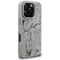 Karl Lagerfeld Grained Pattern &amp; Logo MagSafe Case for iPhone 16 Pro Max - Gray