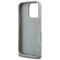 Karl Lagerfeld Grained Pattern &amp; Logo MagSafe Case for iPhone 16 Pro Max - Gray