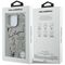 Karl Lagerfeld Grained Pattern &amp; Logo MagSafe Case for iPhone 16 Pro Max - Gray