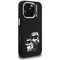 Karl Lagerfeld Silicone Karl&amp;Choupette Sketch MagSafe Case for iPhone 16 Pro - Black