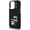 Karl Lagerfeld Silicone Karl&amp;Choupette Sketch MagSafe Case for iPhone 16 Pro Max - Black