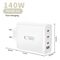 Tech-Protect NC140W-GAN 4-Port 140W Wall Charger - White
