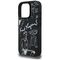Karl Lagerfeld Grained Pattern &amp; Logo MagSafe Case for iPhone 16 Pro Max - Black