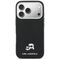Karl Lagerfeld Karl &amp; Choupette Head Pins Saffiano MagSafe Case for iPhone 17 Pro Max - Black