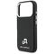 Karl Lagerfeld Karl &amp; Choupette Head Pins Saffiano MagSafe Case for iPhone 17 Pro Max - Black
