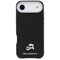 Karl Lagerfeld Karl &amp; Choupette Head Pins Saffiano MagSafe Case for iPhone Air - Black