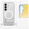 Spigen Ultra Hybrid S Mag MagSafe Case for Samsung Galaxy S26 - Clear and White