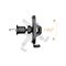 Dudao F2+ smartphone holder for the air vent with clamp - black | Techbox
