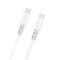 Dudao L25SC 60W USB-C - USB-C Cable with Soft Silicone Braid 2m - White | Techbox