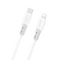 Dudao L25SX 30W USB-C - Lightning Cable with Soft Silicone Braid 2m - White - Cables & Adapters - Cables & Accessories - Techbox