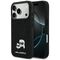Karl Lagerfeld Rhinestones Karl&amp;Choupette Pin Case for iPhone 17 Pro - Black