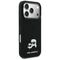 Karl Lagerfeld Rhinestones Karl&amp;Choupette Pin Case for iPhone 17 Pro - Black