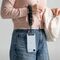 Ringke Holder &amp; Puffer Hand Strap Phone Lanyard - Black