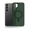 3mk Smoke MagCase for Samsung Galaxy S25 - Green-Translucent