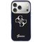 Guess IML 4G Script Metal Case for iPhone 17 Pro - Blue