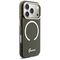 Guess IML Glitters Script Strap MagSafe Case for iPhone 17 Pro - Black