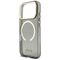 Guess IML Glitters Script Strap MagSafe Case for iPhone 17 Pro - Black