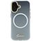 Guess IML Gradient Script Metal MagSafe Case for iPhone 17 - White